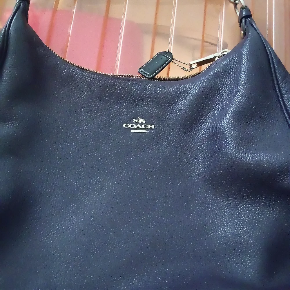 Coach Purple Pebbled Leather Harley Hobo Bag & Small Wistlit - Picture 4 of 8